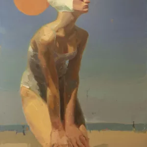 Bañista II, 130x97cm, Nextor Otano, acrylique sur toile