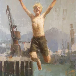 El Salto II, 130x97cm, Nextor Otano, acrylique sur toile (1)