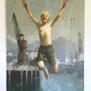 El Salto II, 130x97cm, Nextor Otano, acrylique sur toile (5)