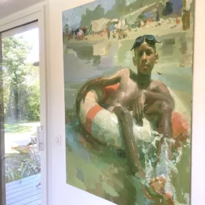 El chapoteo, 130x97cm, Nextor Otano, acrylique sur toile (1)