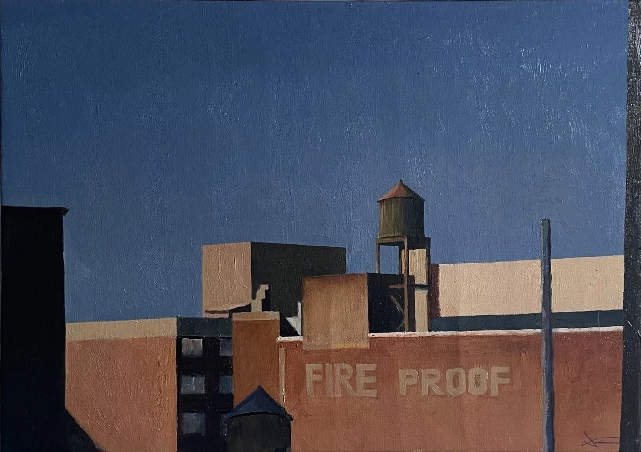 Fire proof, 46x65cm, oil on canvas, xavier rodes