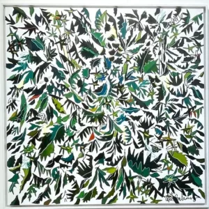 Balade au jardin II, 100x100cm