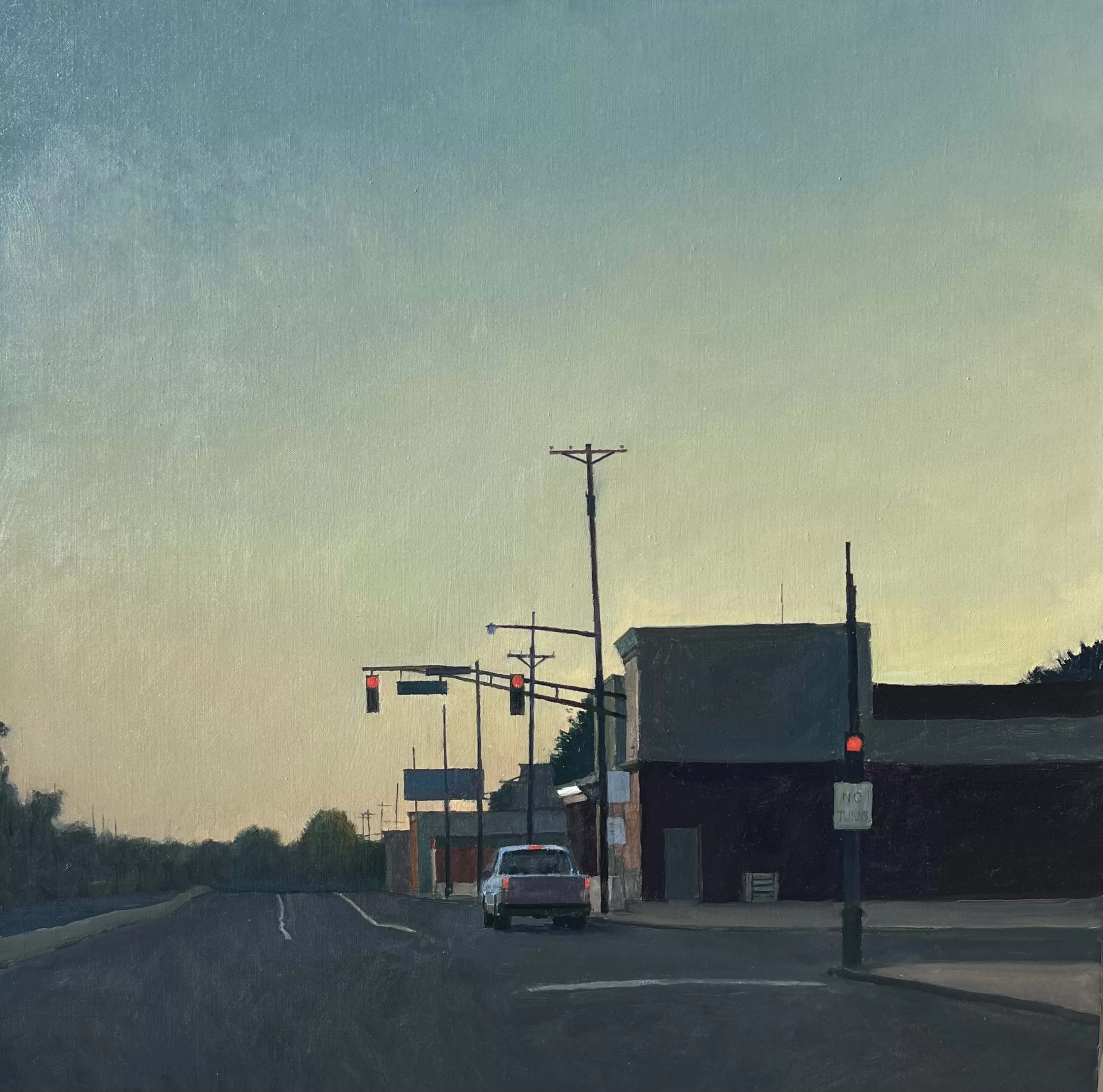 NJ, 80 x 80 cm, oil on canvas, Xavier Rodes